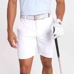 NWOT Walter Hagen 40 Men 9" Performance 11 PureFlex Golf Shorts White Flat Front